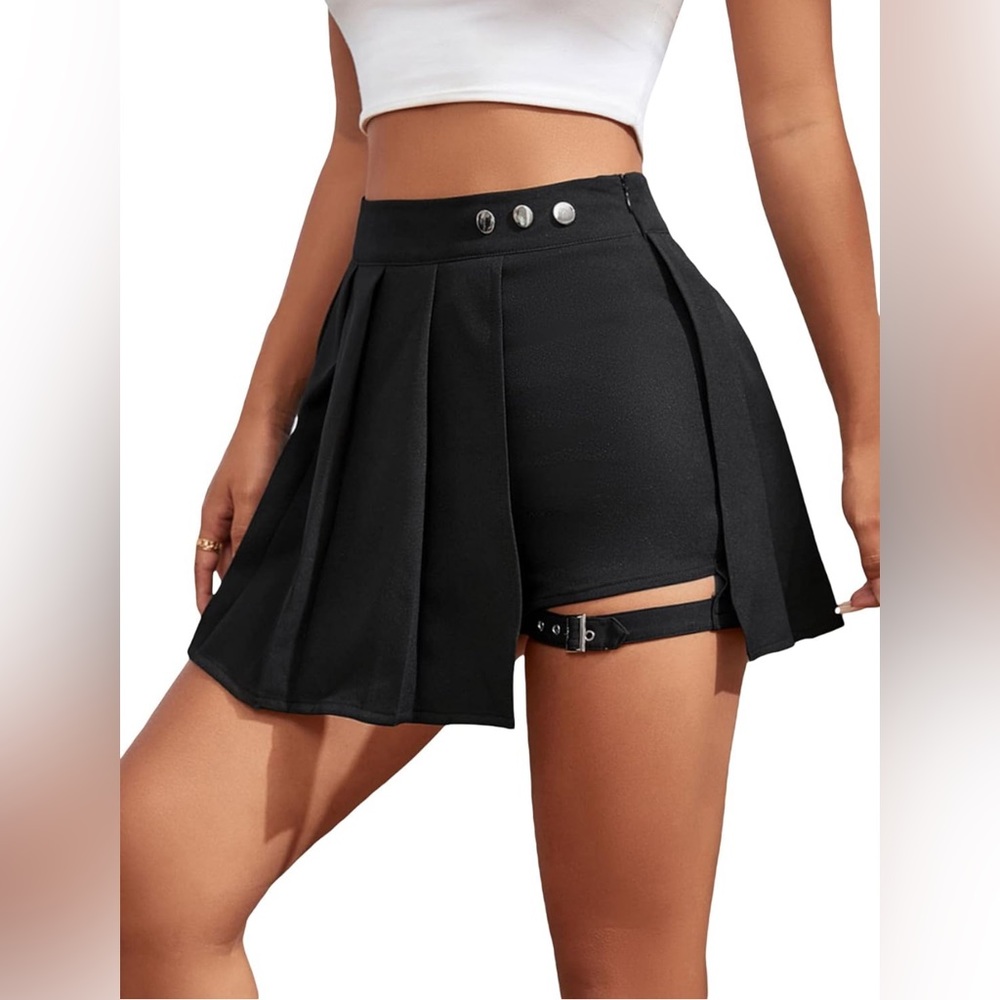 Black Skort with buckle
